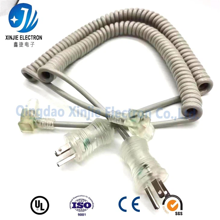 Medical Equipment Coiled Power Cable For Hospital